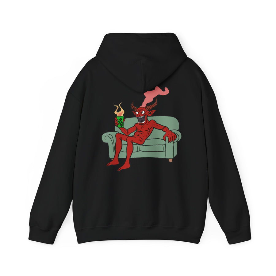 Sweat à capuche Démon manches longues imprimés