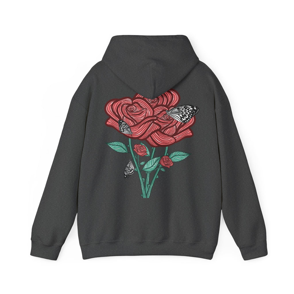 Sweat à capuche Les Roses manches longues imprimés