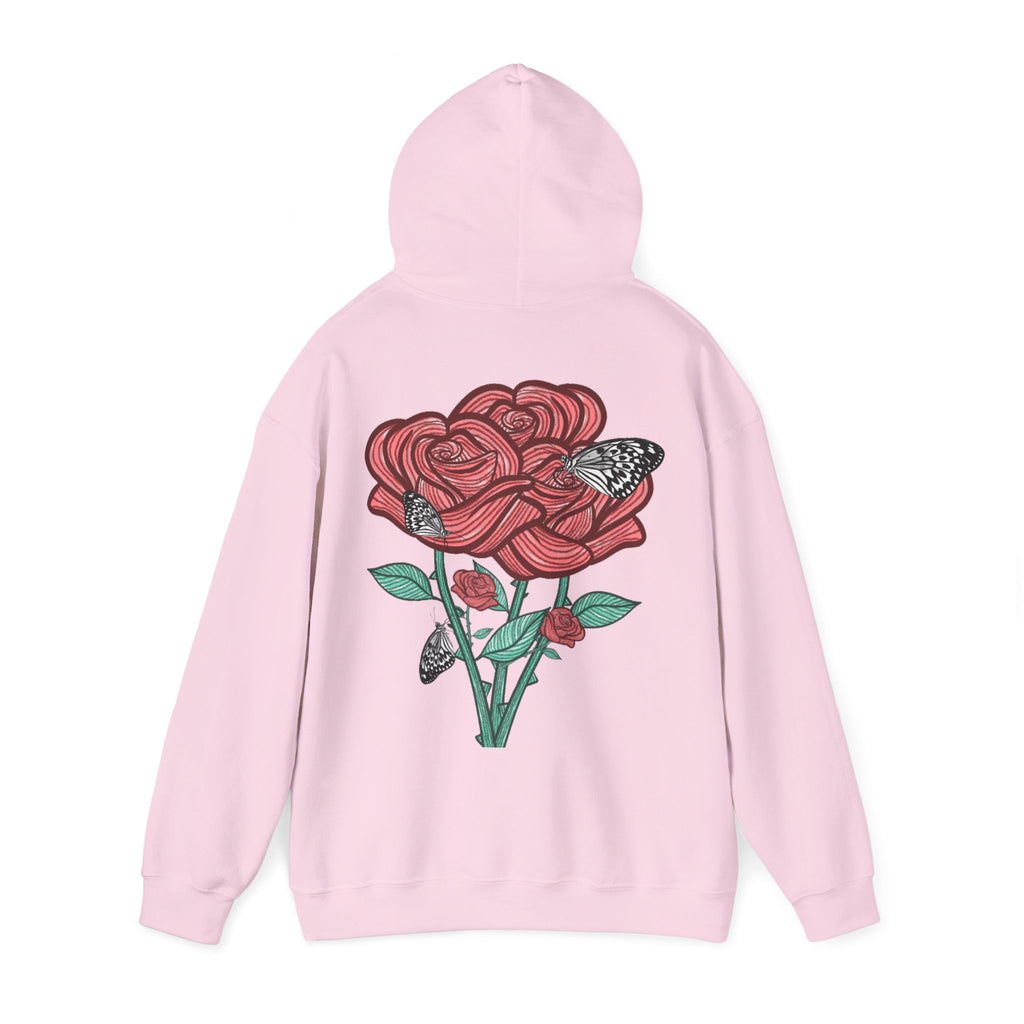 Sweat à capuche Les Roses manches longues imprimés