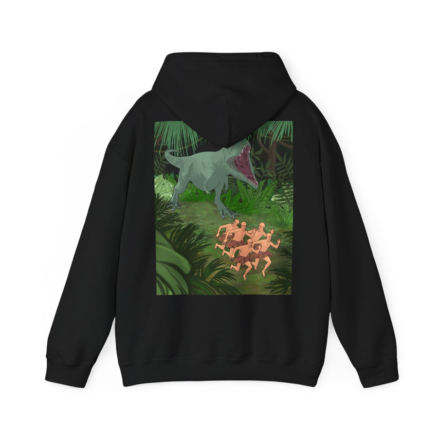 Sweat à capuche Chauve qui peux manches longues imprimés