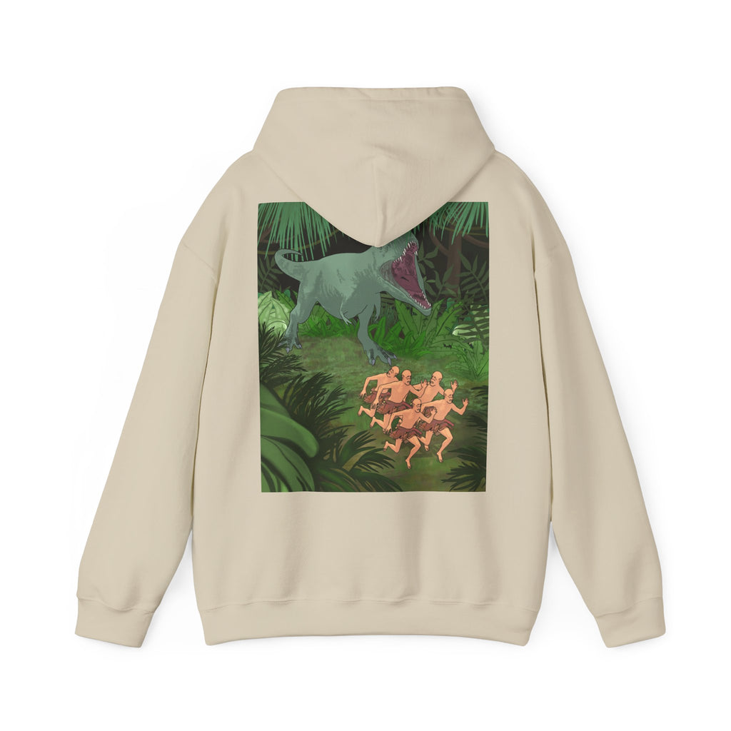 Sweat à capuche Chauve qui peux manches longues imprimés