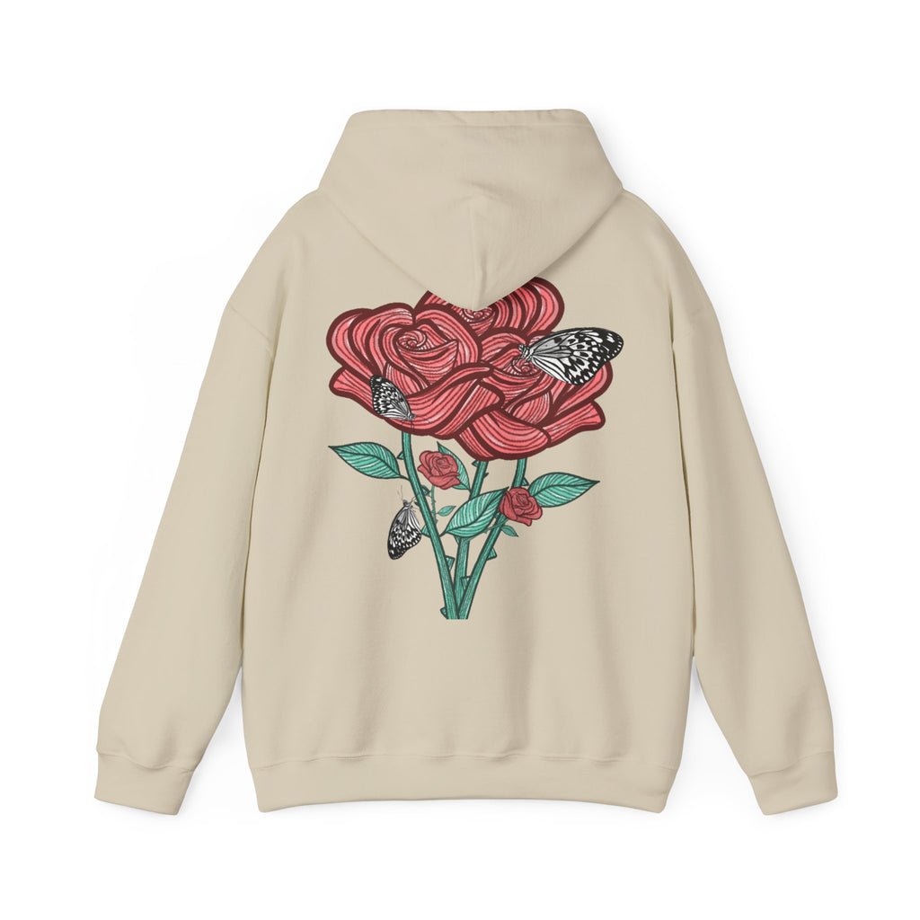 Sweat à capuche Les Roses manches longues imprimés