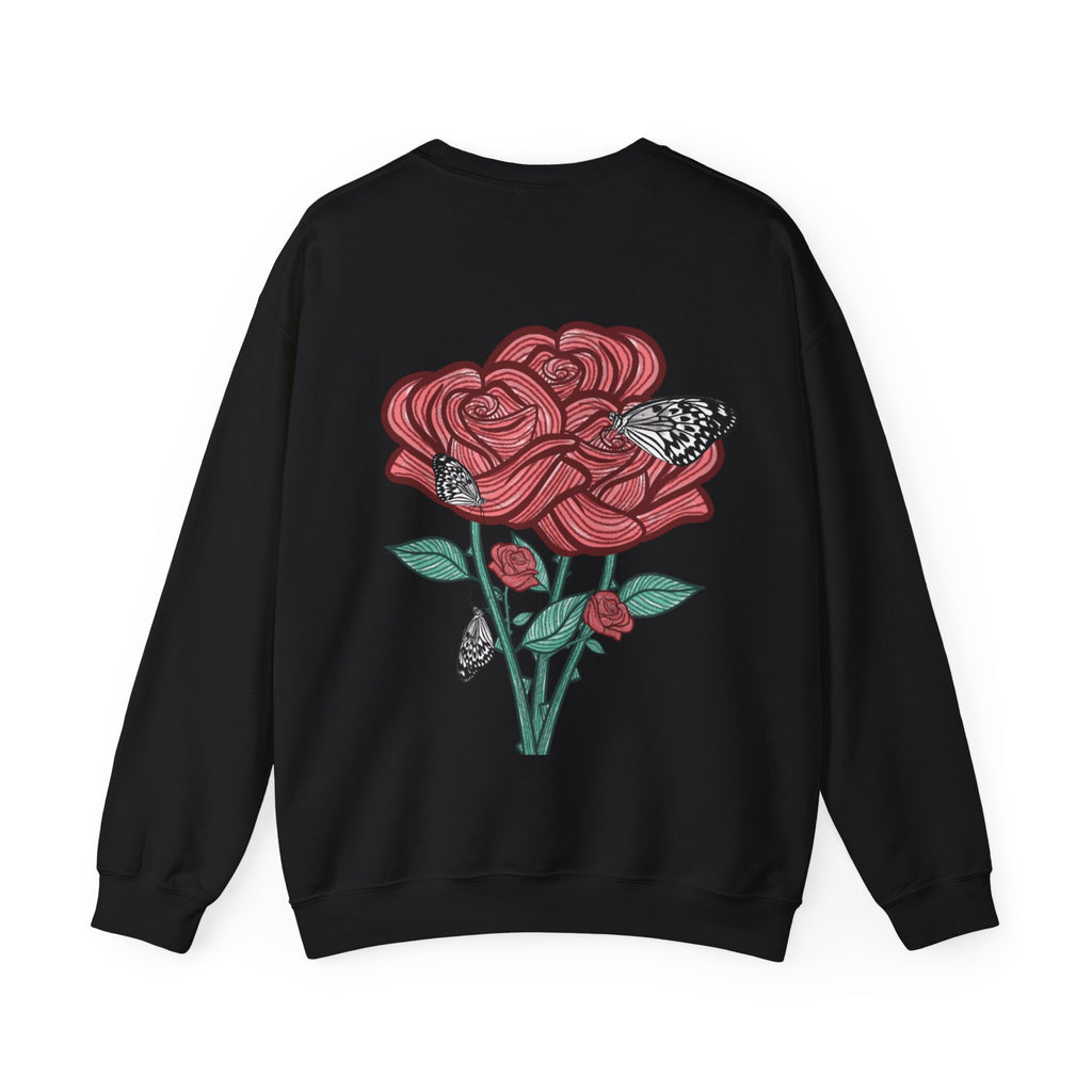 Sweatshirt Les roses manches longues imprimés