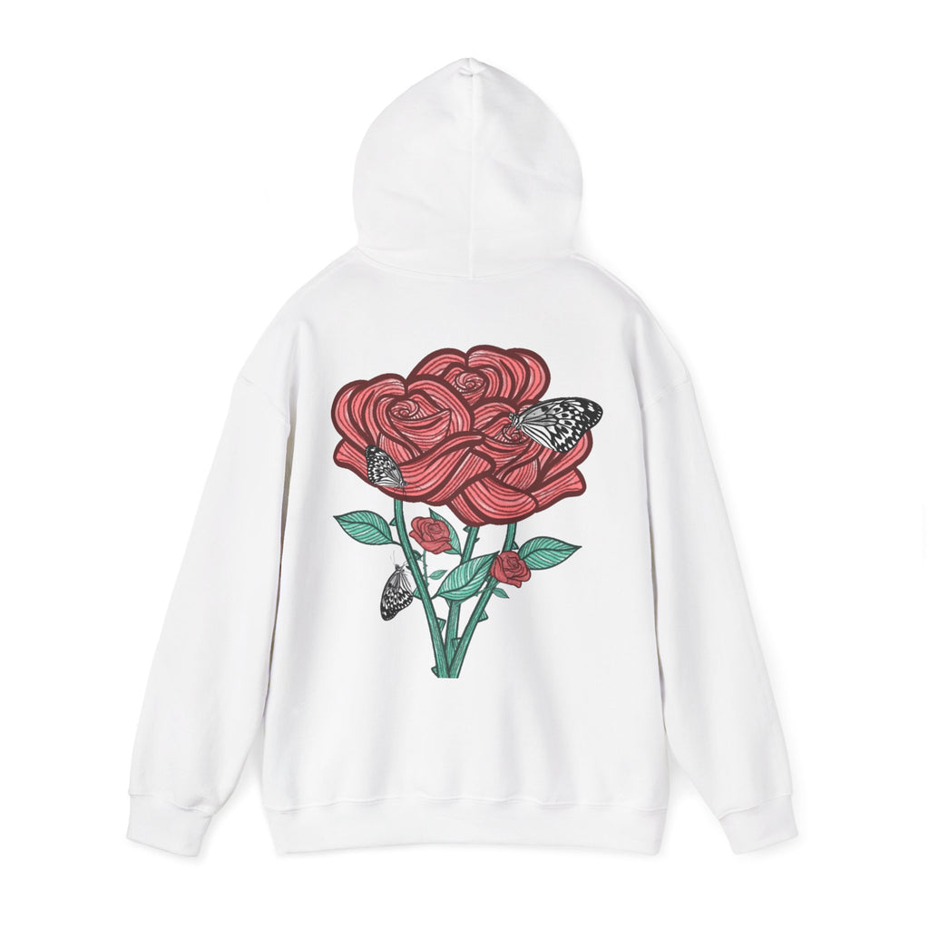 Sweat à capuche Les Roses manches longues imprimés