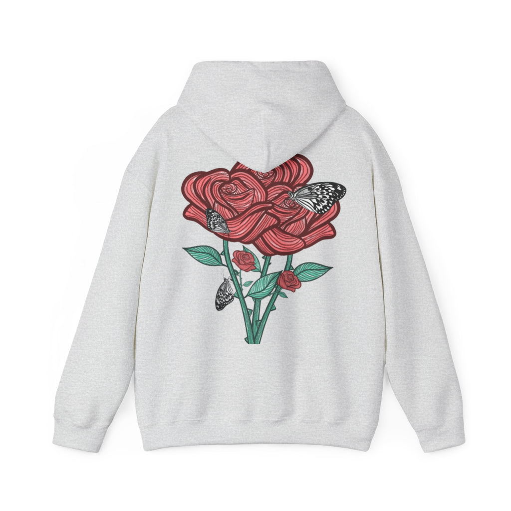 Sweat à capuche Les Roses manches longues imprimés