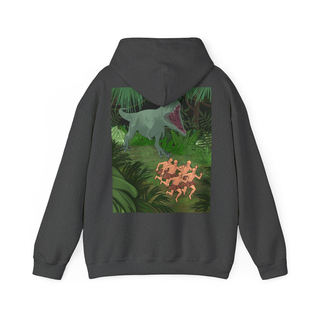 Sweat à capuche Chauve qui peux manches longues imprimés