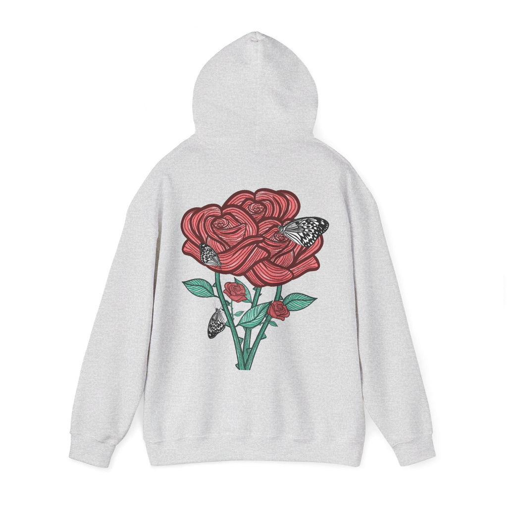 Sweat à capuche Les Roses manches longues imprimés