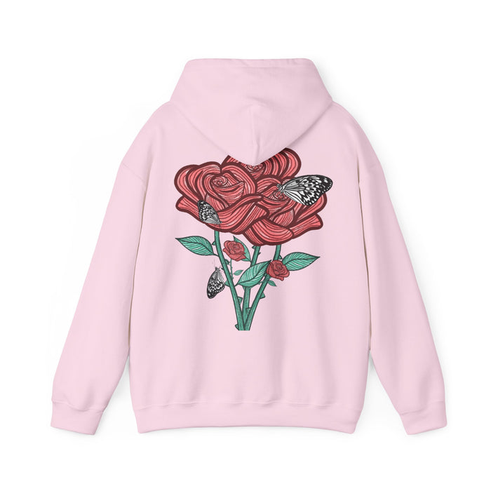 Sweat à capuche Les Roses manches longues imprimés