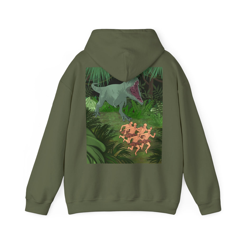 Sweat à capuche Chauve qui peux manches longues imprimés