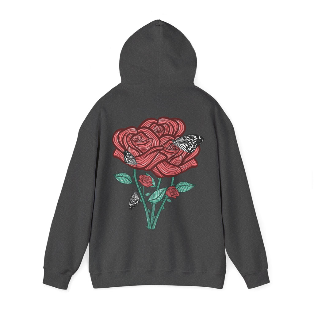 Sweat à capuche Les Roses manches longues imprimés