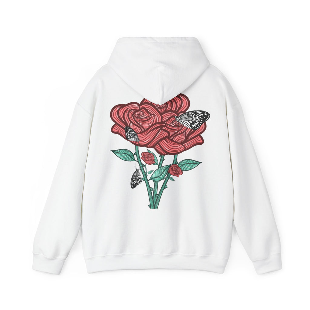 Sweat à capuche Les Roses manches longues imprimés