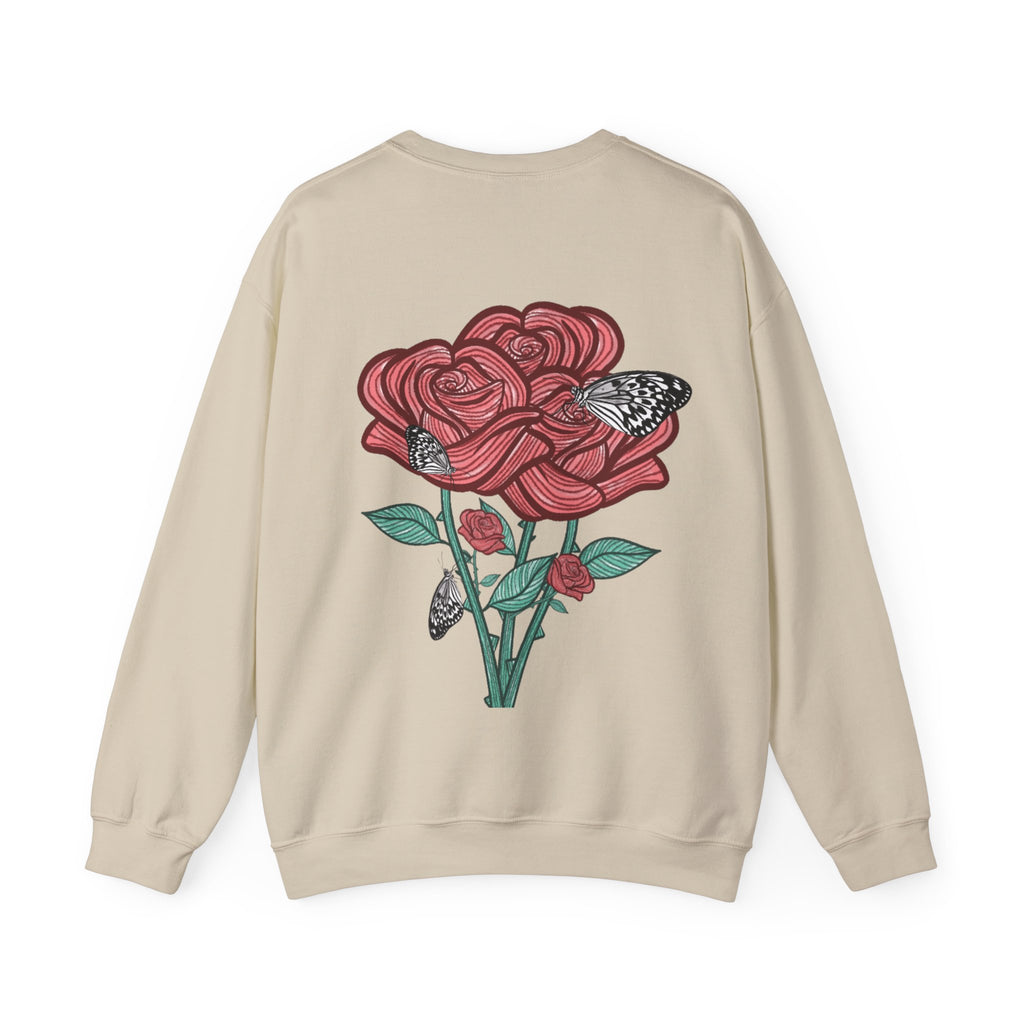 Sweatshirt Les roses manches longues imprimés