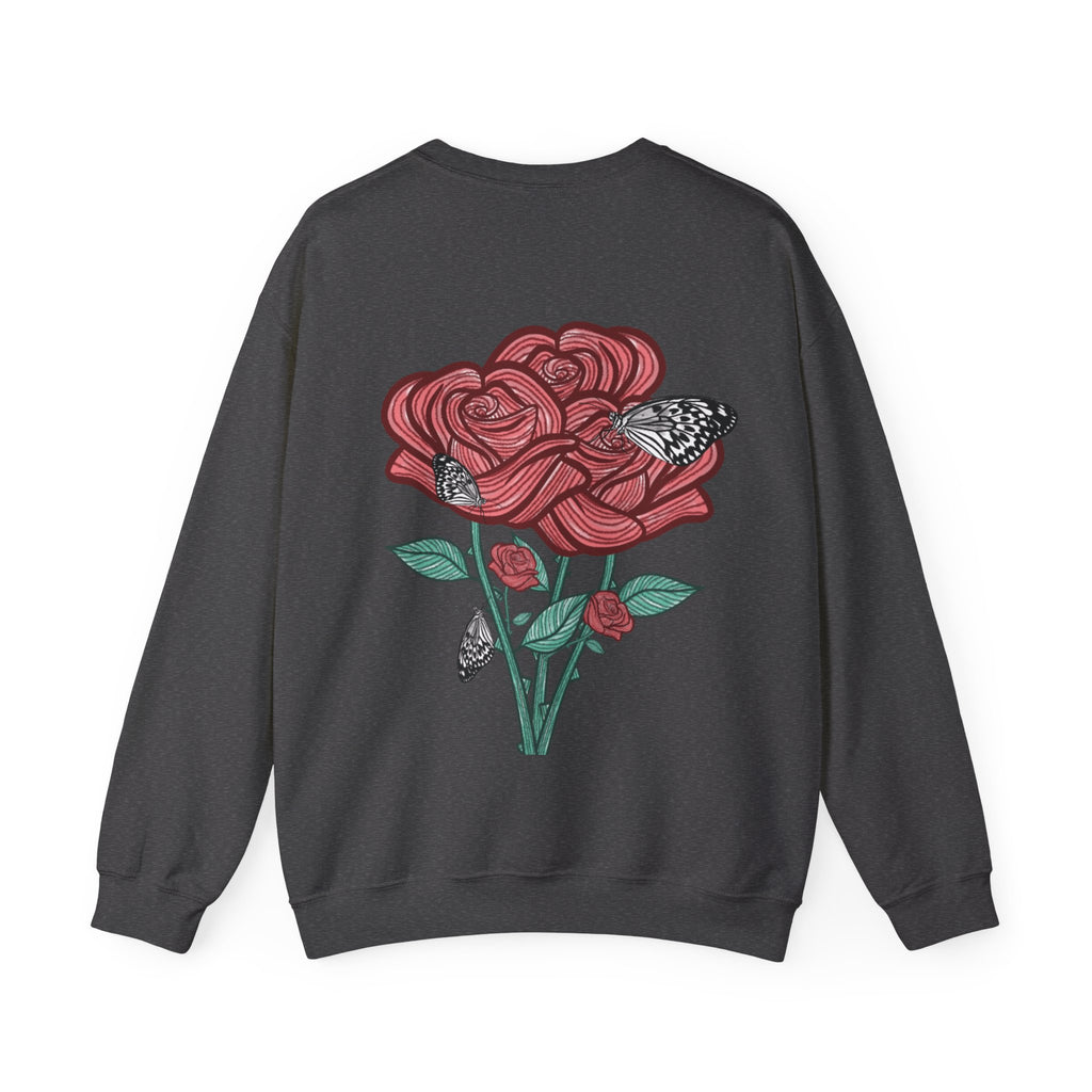 Sweatshirt Les roses manches longues imprimés