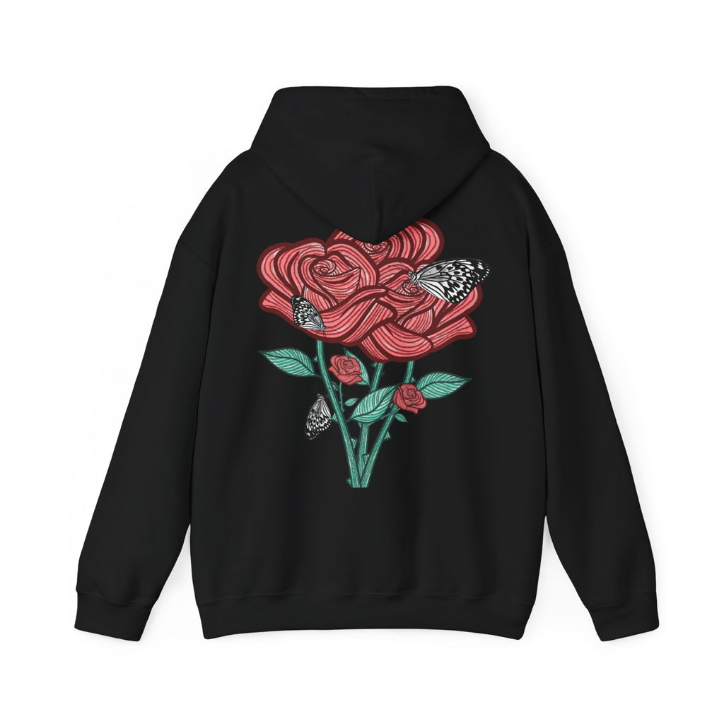 Sweat à capuche Les Roses manches longues imprimés